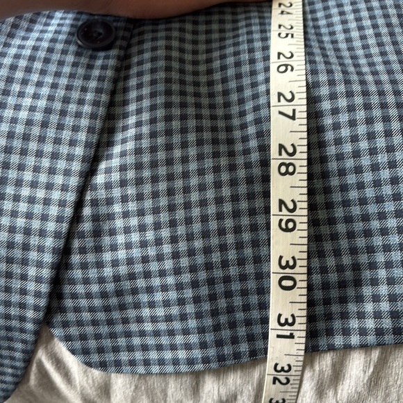 Michael Kors Men’s Sports Coat Blazer Navy and Blue Check Size 50R - Picture 12 of 14